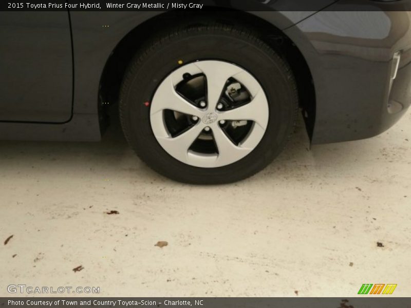 Winter Gray Metallic / Misty Gray 2015 Toyota Prius Four Hybrid