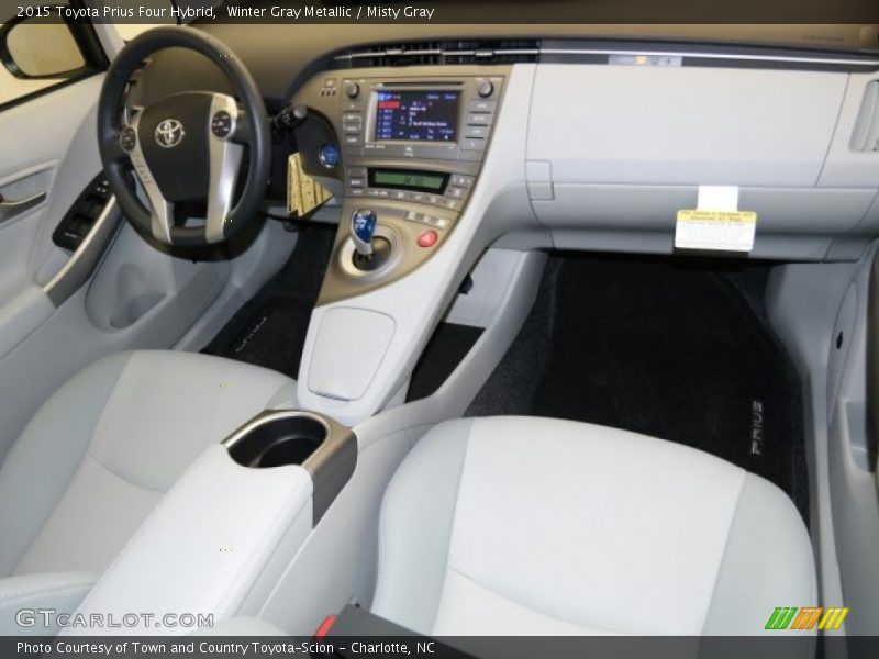 Winter Gray Metallic / Misty Gray 2015 Toyota Prius Four Hybrid