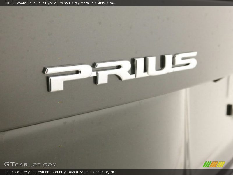 Winter Gray Metallic / Misty Gray 2015 Toyota Prius Four Hybrid