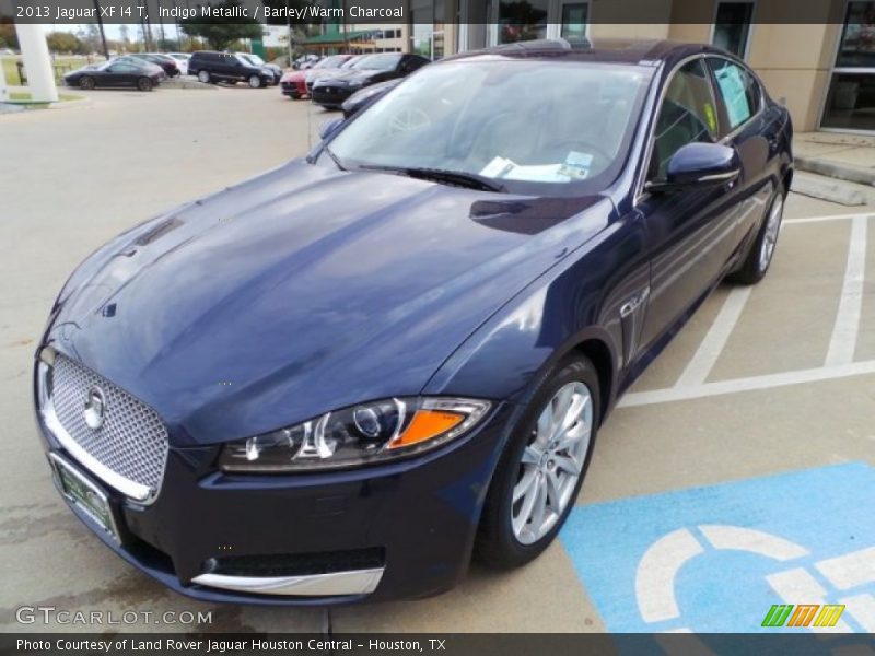 Indigo Metallic / Barley/Warm Charcoal 2013 Jaguar XF I4 T