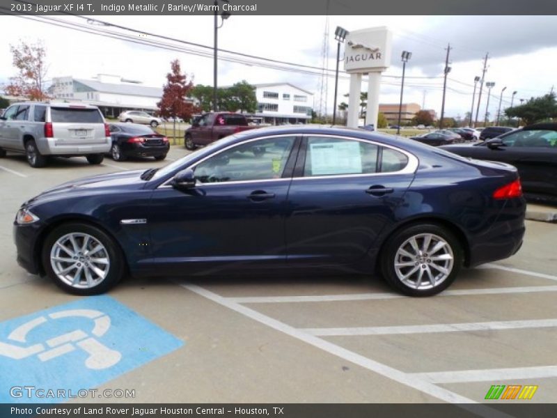 Indigo Metallic / Barley/Warm Charcoal 2013 Jaguar XF I4 T