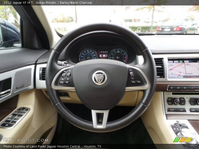 Indigo Metallic / Barley/Warm Charcoal 2013 Jaguar XF I4 T