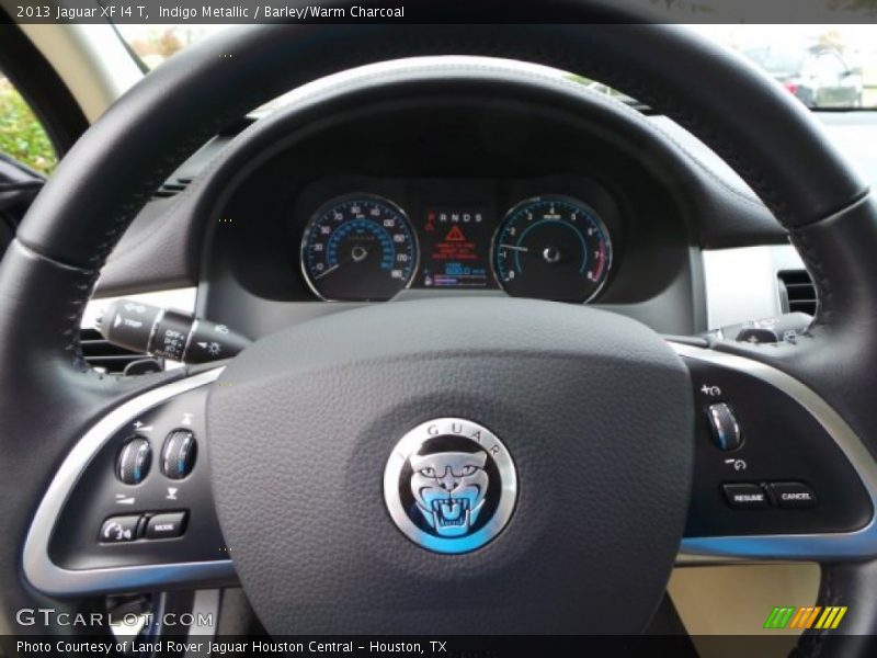 Indigo Metallic / Barley/Warm Charcoal 2013 Jaguar XF I4 T