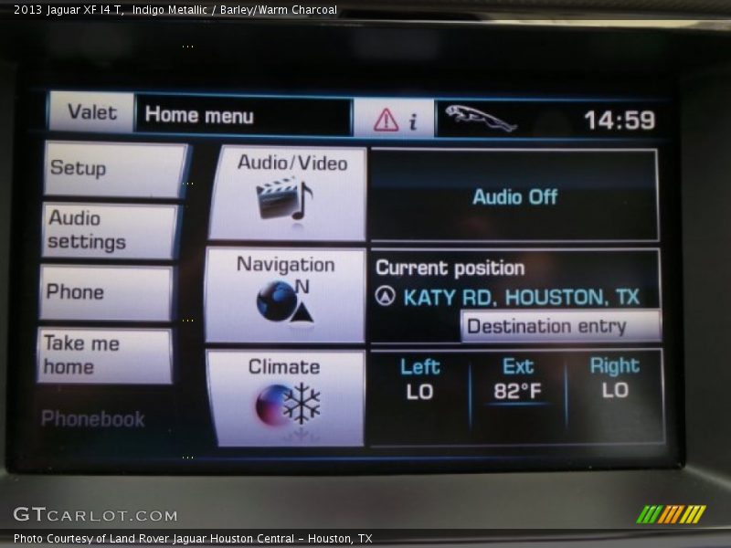 Indigo Metallic / Barley/Warm Charcoal 2013 Jaguar XF I4 T