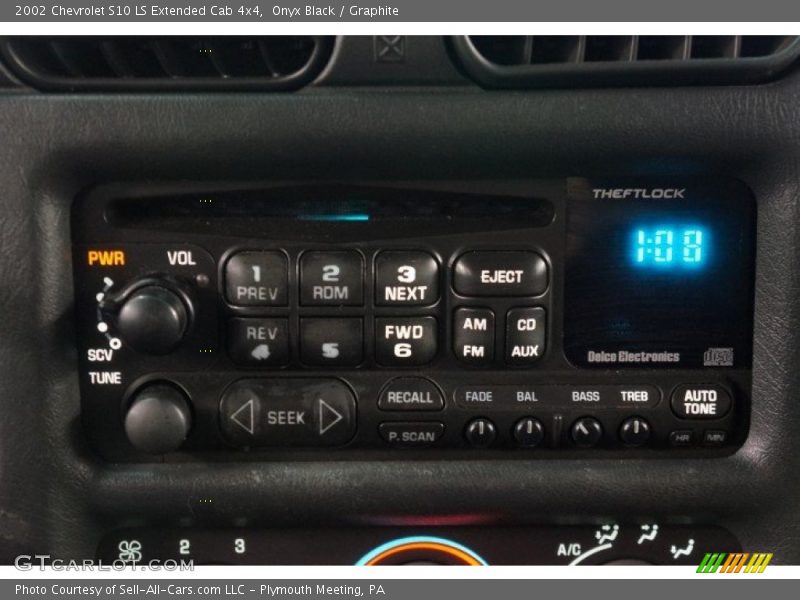 Onyx Black / Graphite 2002 Chevrolet S10 LS Extended Cab 4x4