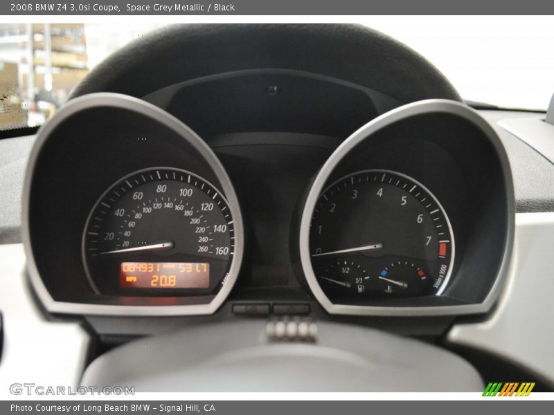 Space Grey Metallic / Black 2008 BMW Z4 3.0si Coupe