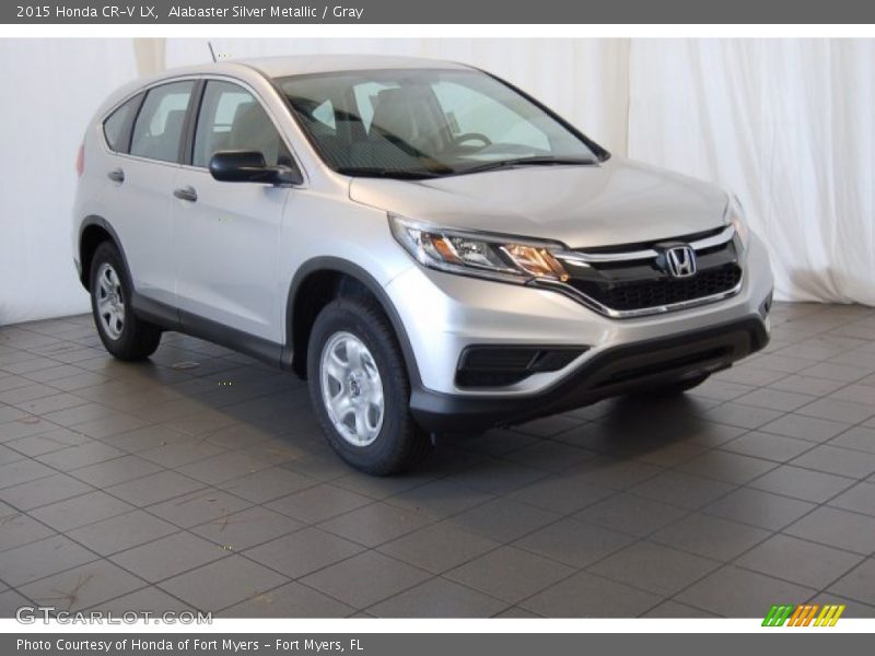 Alabaster Silver Metallic / Gray 2015 Honda CR-V LX