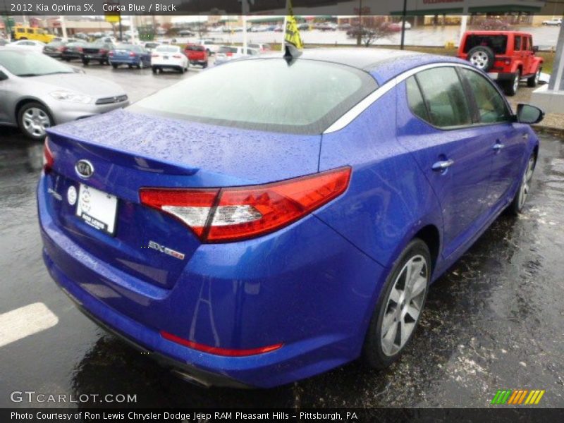 Corsa Blue / Black 2012 Kia Optima SX