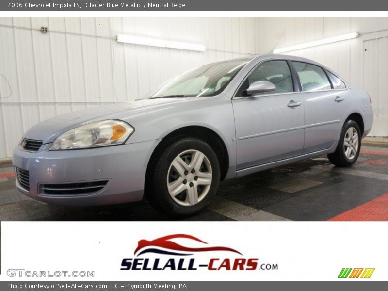 Glacier Blue Metallic / Neutral Beige 2006 Chevrolet Impala LS