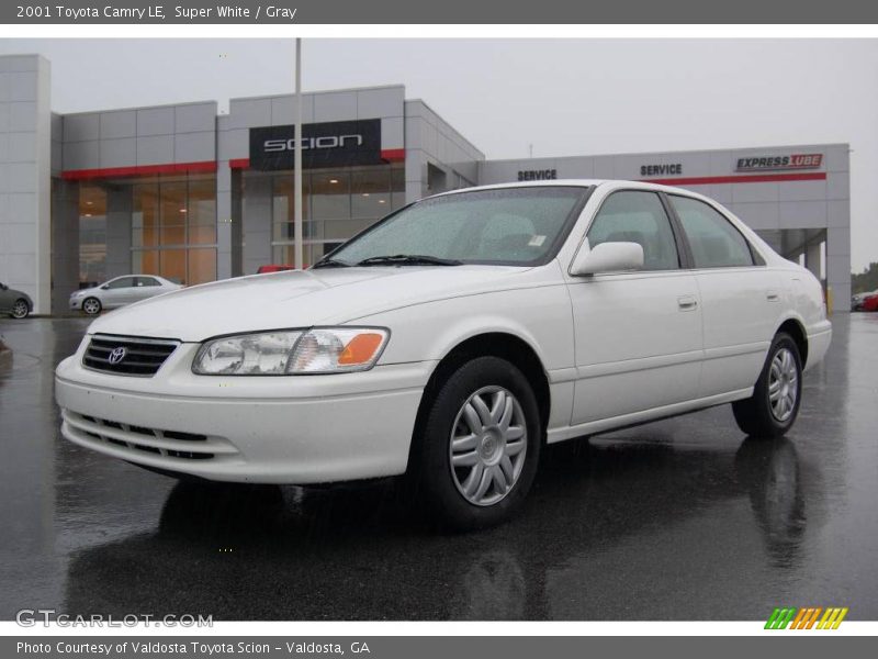 Super White / Gray 2001 Toyota Camry LE