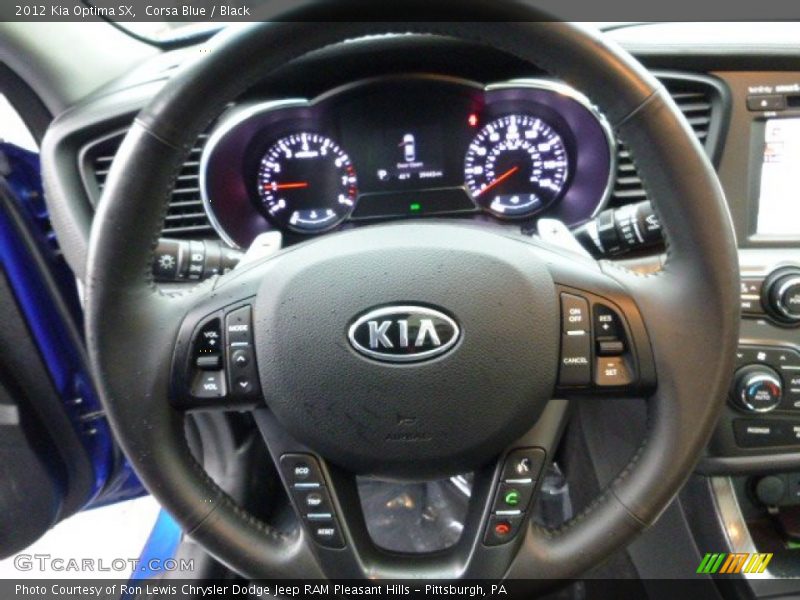 Corsa Blue / Black 2012 Kia Optima SX