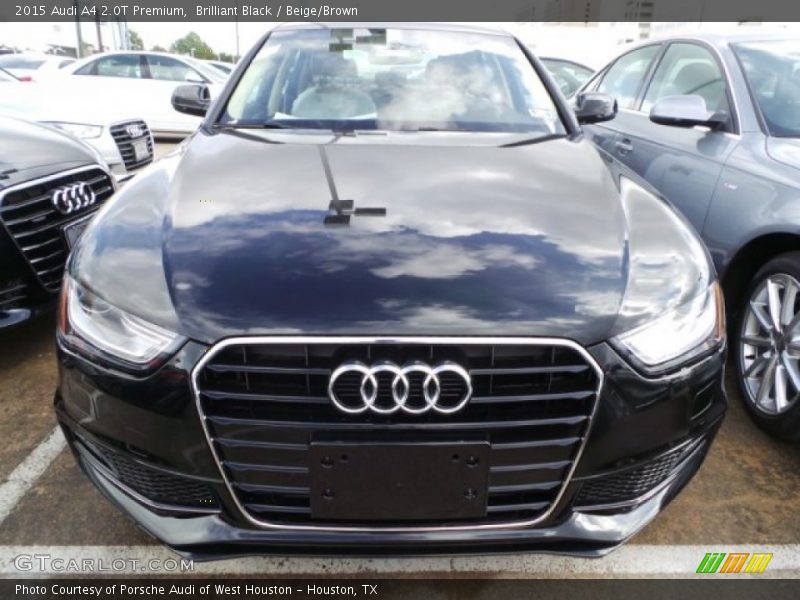 Brilliant Black / Beige/Brown 2015 Audi A4 2.0T Premium