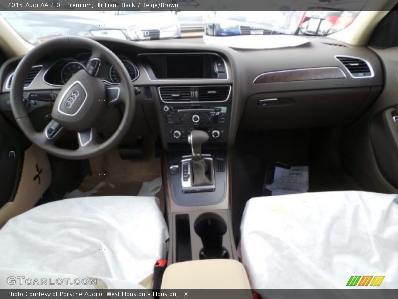 Brilliant Black / Beige/Brown 2015 Audi A4 2.0T Premium