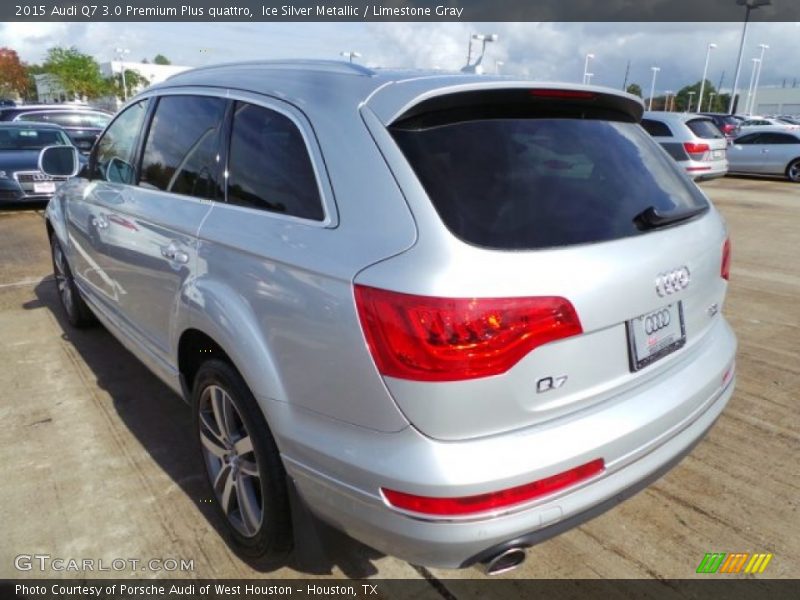 Ice Silver Metallic / Limestone Gray 2015 Audi Q7 3.0 Premium Plus quattro