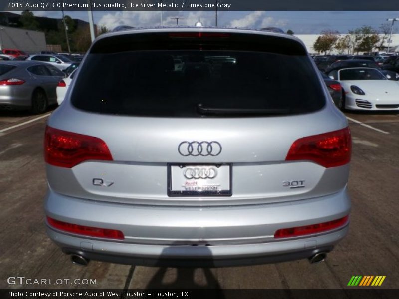 Ice Silver Metallic / Limestone Gray 2015 Audi Q7 3.0 Premium Plus quattro