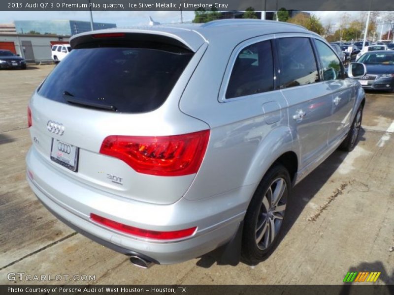 Ice Silver Metallic / Limestone Gray 2015 Audi Q7 3.0 Premium Plus quattro