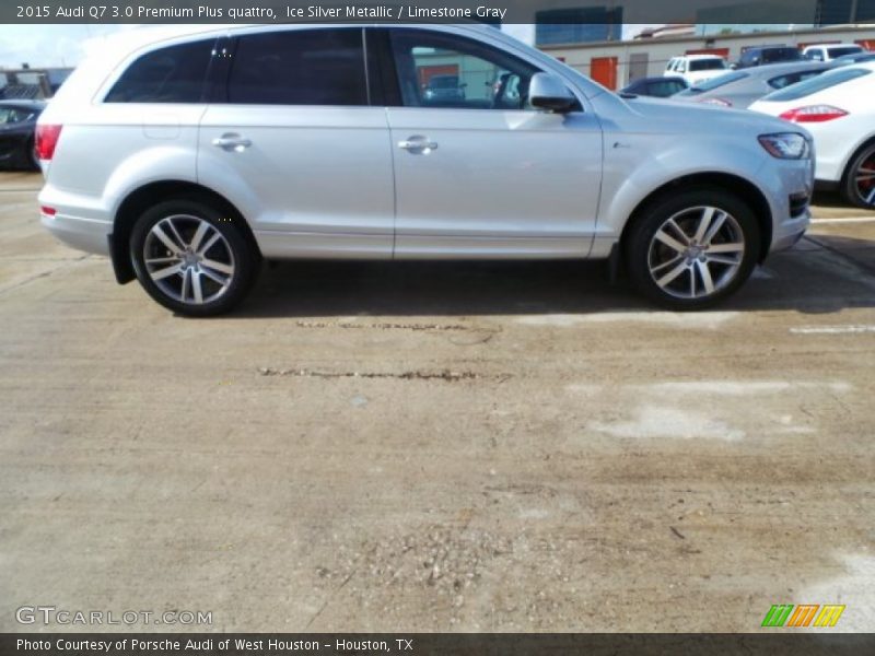 Ice Silver Metallic / Limestone Gray 2015 Audi Q7 3.0 Premium Plus quattro