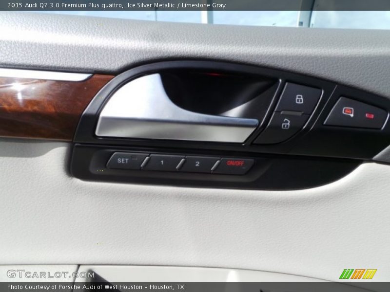Ice Silver Metallic / Limestone Gray 2015 Audi Q7 3.0 Premium Plus quattro