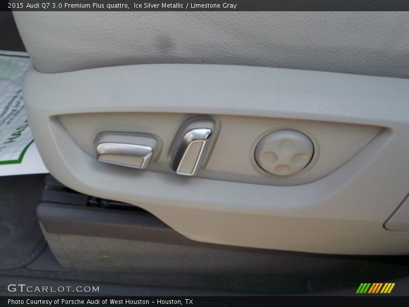 Ice Silver Metallic / Limestone Gray 2015 Audi Q7 3.0 Premium Plus quattro