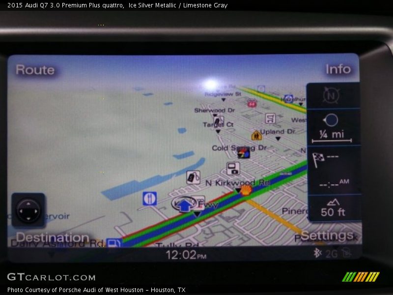 Ice Silver Metallic / Limestone Gray 2015 Audi Q7 3.0 Premium Plus quattro