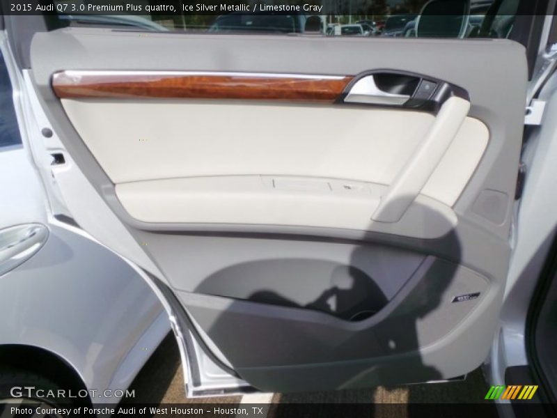 Ice Silver Metallic / Limestone Gray 2015 Audi Q7 3.0 Premium Plus quattro