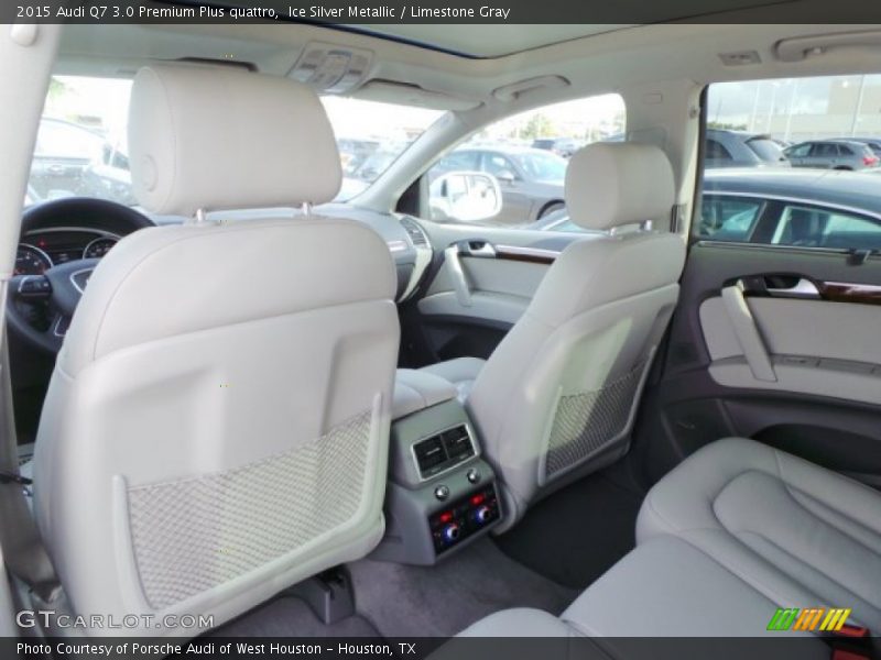 Ice Silver Metallic / Limestone Gray 2015 Audi Q7 3.0 Premium Plus quattro