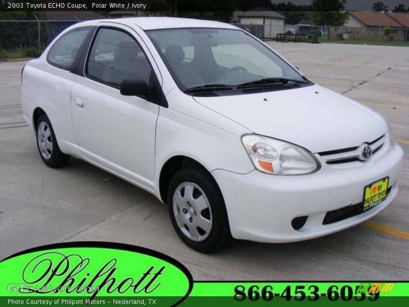 Polar White / Ivory 2003 Toyota ECHO Coupe