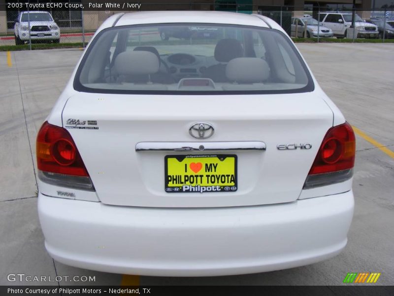 Polar White / Ivory 2003 Toyota ECHO Coupe