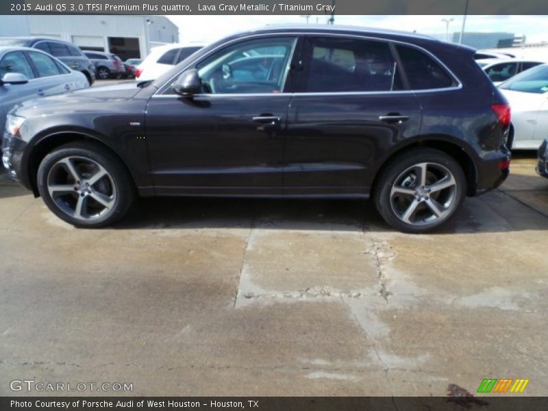 Lava Gray Metallic / Titanium Gray 2015 Audi Q5 3.0 TFSI Premium Plus quattro
