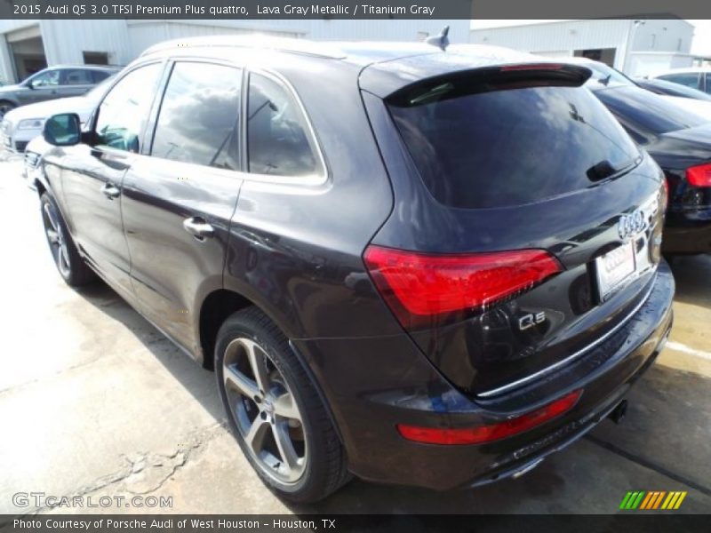 Lava Gray Metallic / Titanium Gray 2015 Audi Q5 3.0 TFSI Premium Plus quattro