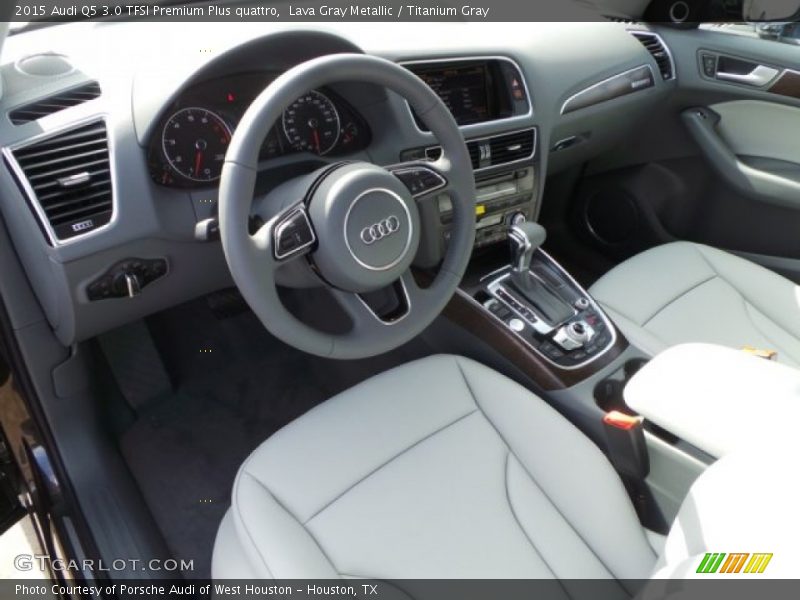 Lava Gray Metallic / Titanium Gray 2015 Audi Q5 3.0 TFSI Premium Plus quattro