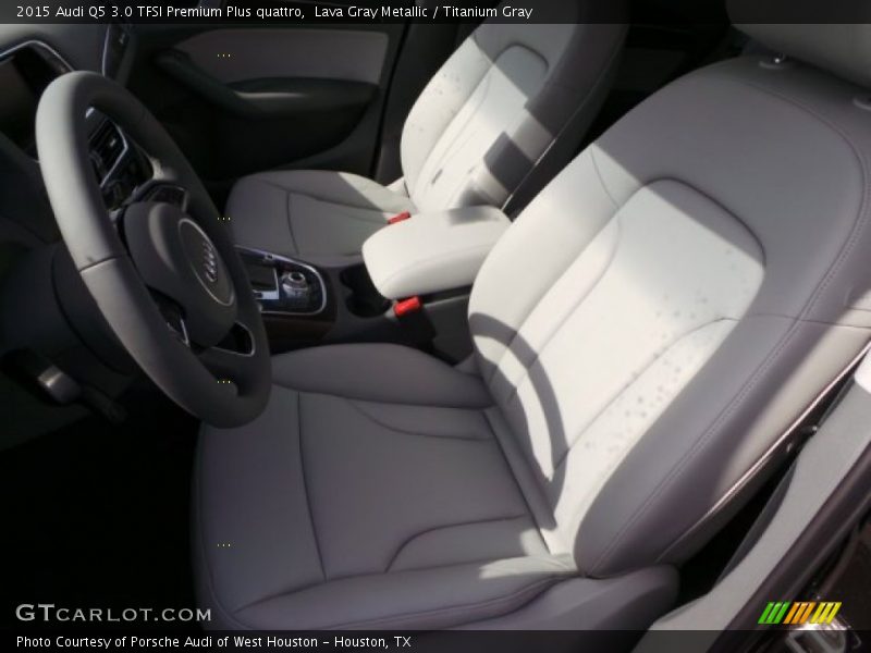 Lava Gray Metallic / Titanium Gray 2015 Audi Q5 3.0 TFSI Premium Plus quattro