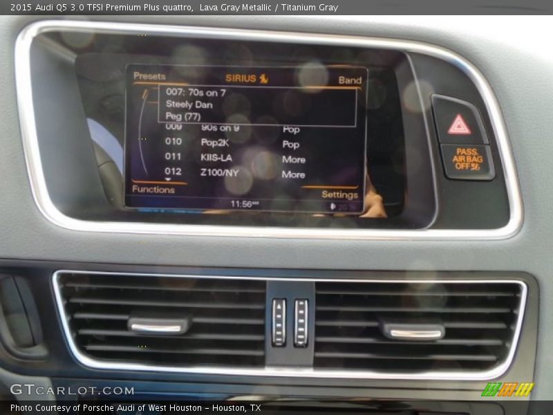 Lava Gray Metallic / Titanium Gray 2015 Audi Q5 3.0 TFSI Premium Plus quattro