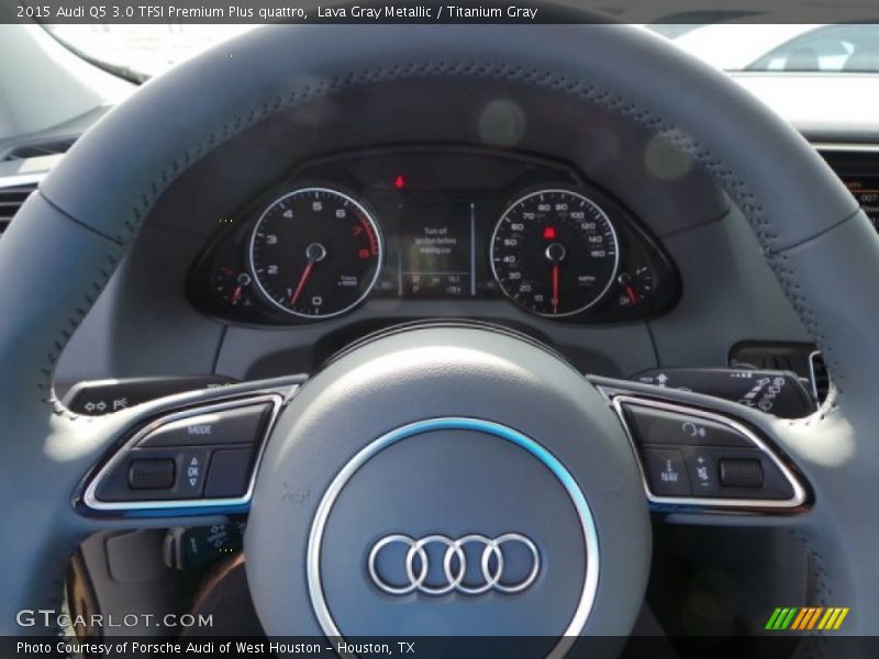 Lava Gray Metallic / Titanium Gray 2015 Audi Q5 3.0 TFSI Premium Plus quattro