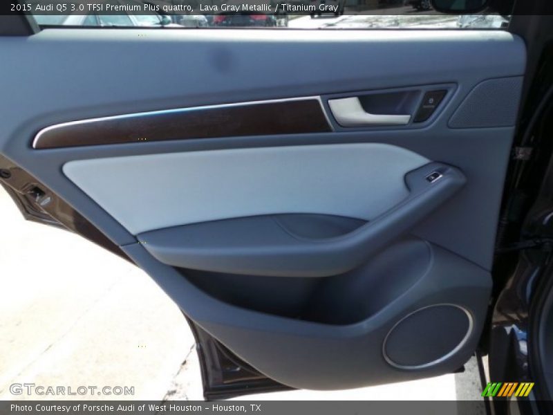 Lava Gray Metallic / Titanium Gray 2015 Audi Q5 3.0 TFSI Premium Plus quattro
