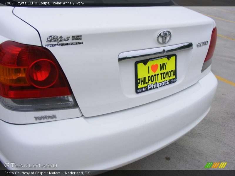 Polar White / Ivory 2003 Toyota ECHO Coupe