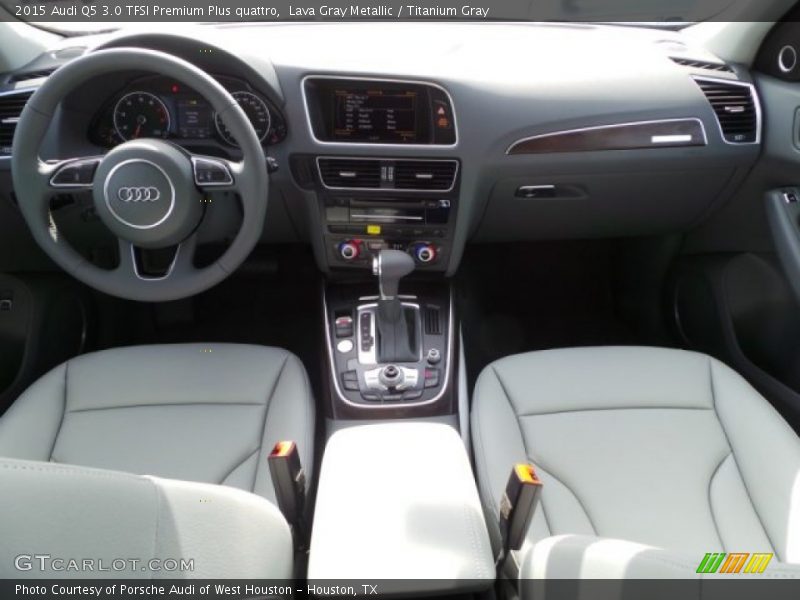 Lava Gray Metallic / Titanium Gray 2015 Audi Q5 3.0 TFSI Premium Plus quattro