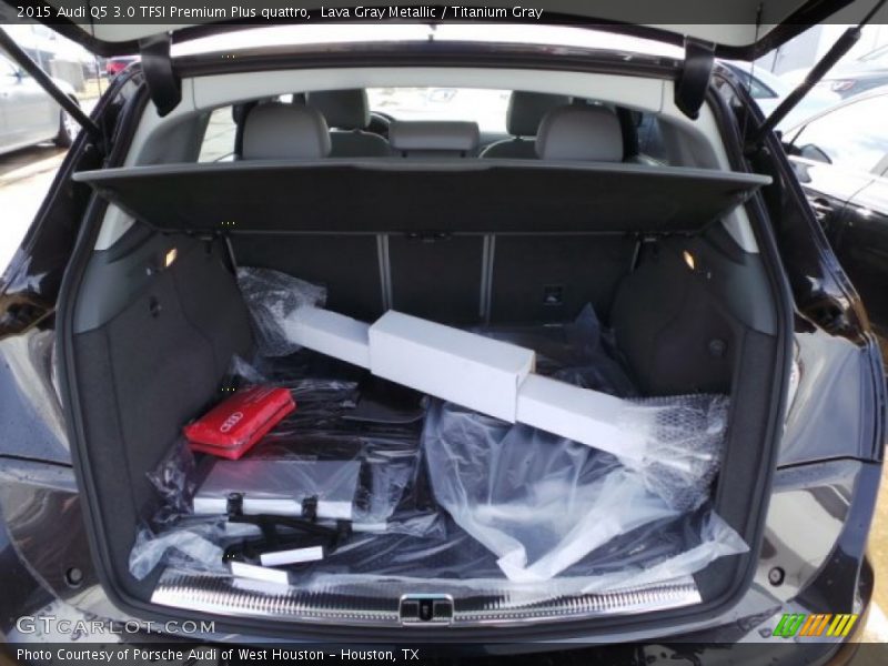 Lava Gray Metallic / Titanium Gray 2015 Audi Q5 3.0 TFSI Premium Plus quattro