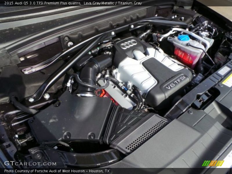 Lava Gray Metallic / Titanium Gray 2015 Audi Q5 3.0 TFSI Premium Plus quattro