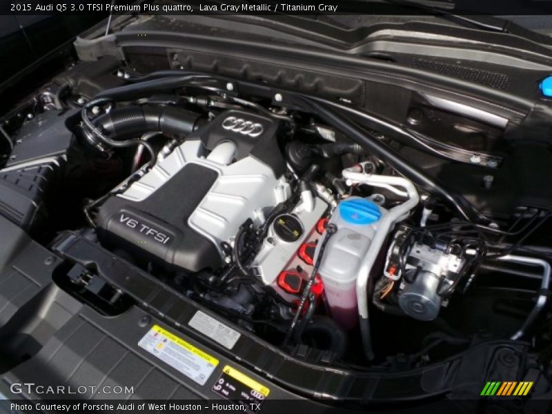 Lava Gray Metallic / Titanium Gray 2015 Audi Q5 3.0 TFSI Premium Plus quattro