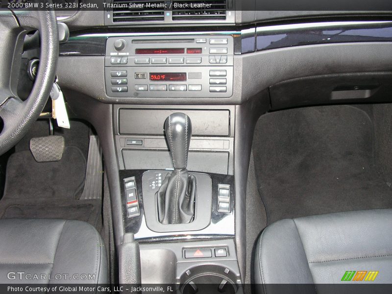 Titanium Silver Metallic / Black Leather 2000 BMW 3 Series 323i Sedan