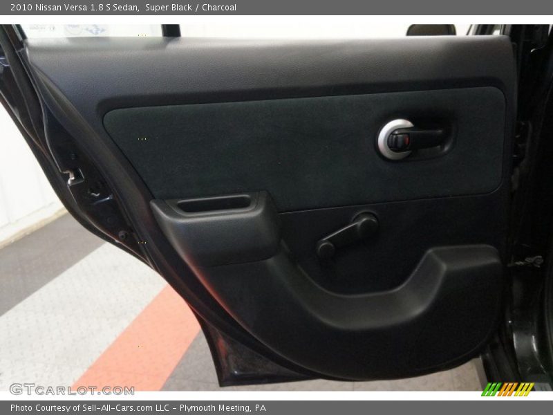 Super Black / Charcoal 2010 Nissan Versa 1.8 S Sedan