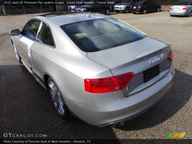 Cuvee Silver Metallic / Velvet Beige 2015 Audi A5 Premium Plus quattro Coupe