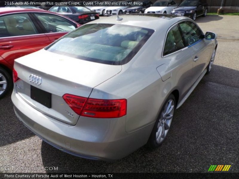 Cuvee Silver Metallic / Velvet Beige 2015 Audi A5 Premium Plus quattro Coupe