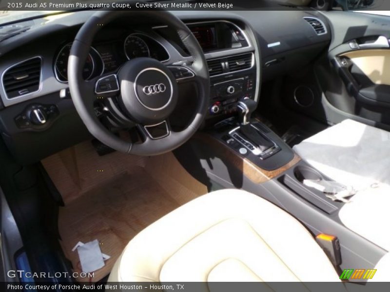 Cuvee Silver Metallic / Velvet Beige 2015 Audi A5 Premium Plus quattro Coupe
