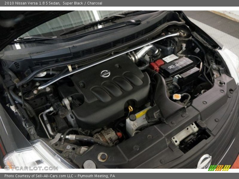 Super Black / Charcoal 2010 Nissan Versa 1.8 S Sedan