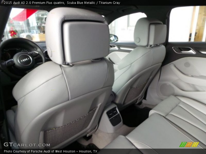 Scuba Blue Metallic / Titanium Gray 2015 Audi A3 2.0 Premium Plus quattro