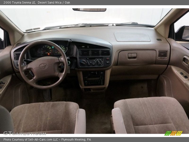 Desert Sand Mica / Oak 2000 Toyota Sienna LE