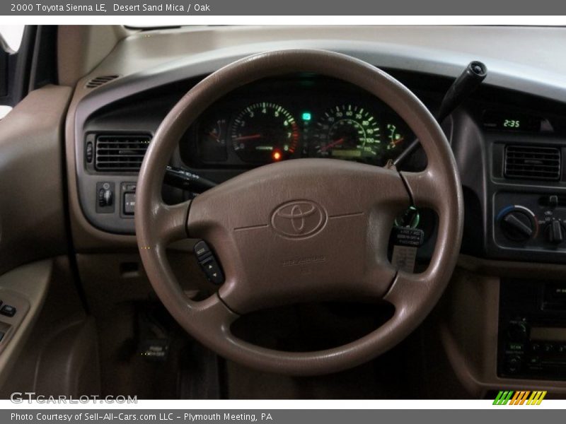 Desert Sand Mica / Oak 2000 Toyota Sienna LE