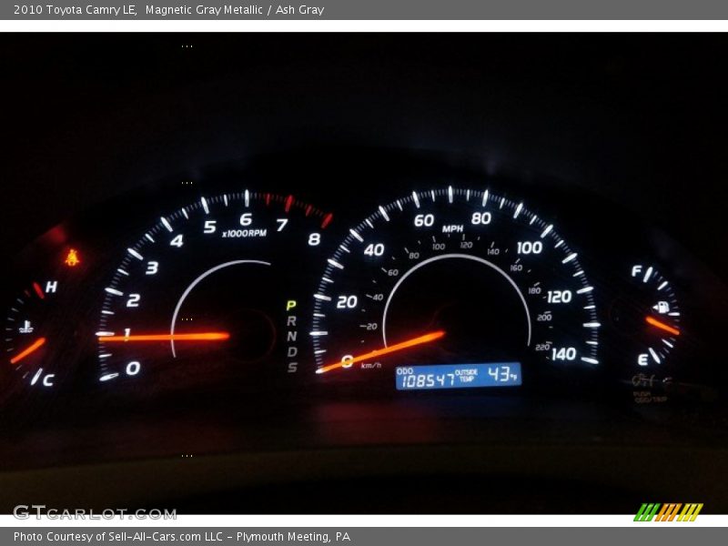 Magnetic Gray Metallic / Ash Gray 2010 Toyota Camry LE